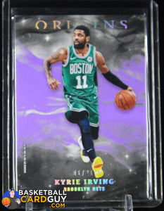 Kyrie Irving 2019-20 Panini Origins Purple #39 #/21 basketball card, numbered