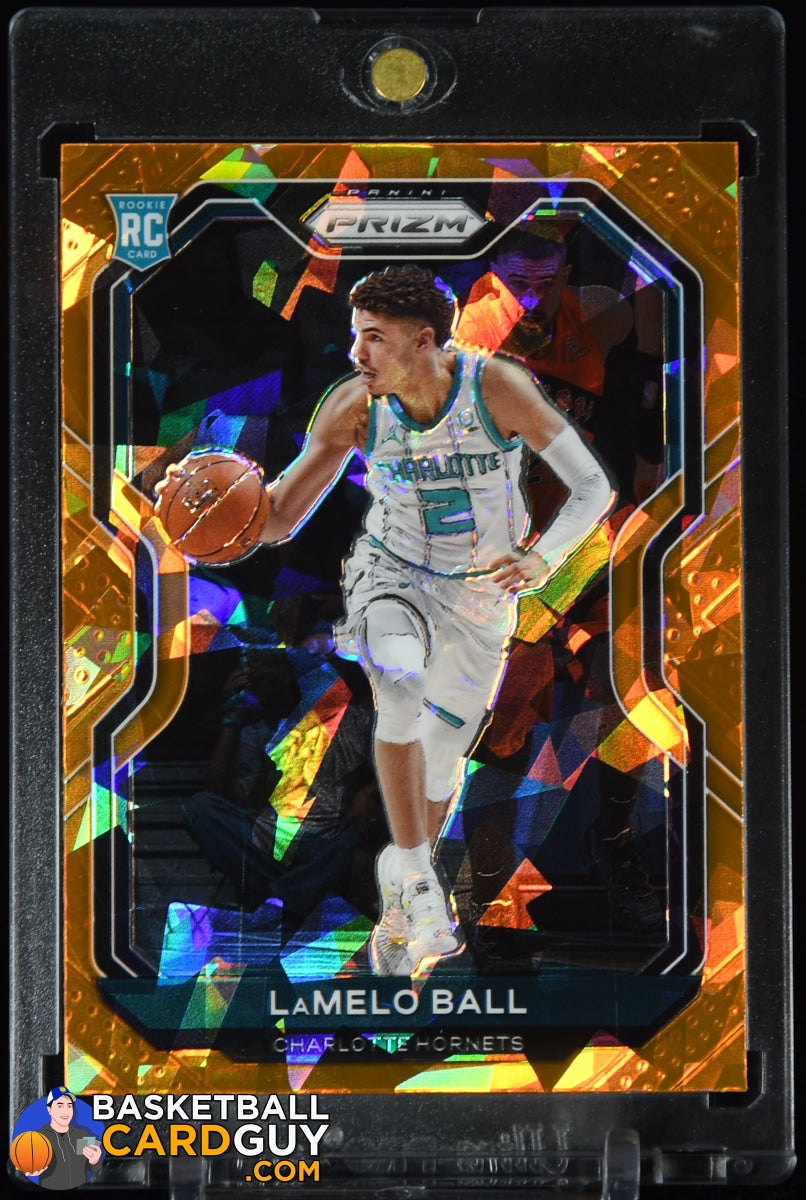 LaMelo Ball 2020-21 Panini Prizm Prizms Orange Ice #278 RC