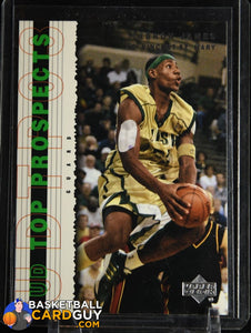 LeBron James 2003-04 UD Top Prospects #3 RC basketball card, rookie card