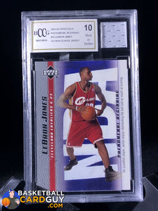 LeBron James 2003-04 Upper Deck Phenomenal Beginning RC #15 BCCG 10 MI Basketball Card Guy LeBron James 2003-04 Upper Deck Phenomenal Beginning RC #15 BCCG 10 MI Basketball Card Guy