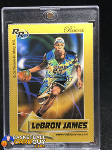 Lebron James 2003 Rookie Review Gold RC #/99 ULTRA RARE Basketball Card Guy Lebron James 2003 Rookie Review Gold RC #/99 ULTRA RARE Basketball Card Guy