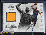 LeBron James 2014-15 Panini Excalibur Dunk Company Jerseys #4 basketball card, jersey