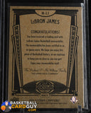 LeBron James 2015 Upper Deck Goodwin Champions GAME WORN Memorabilia #MLJ basketball card, game used, jersey