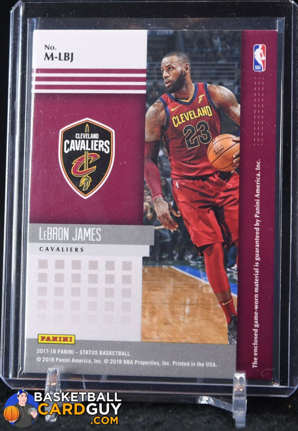 LeBron James 2017-18 Panini Status Materials #8 - Basketball Cards