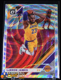 Lebron James 2019-20 Donruss Optic Silver Fanatics Exclusive #60 basketball card, rookie card