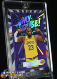 LeBron James 2020-21 Clearly Donruss My House Holo Silver Gold #2 #/10 basketball card, numbered