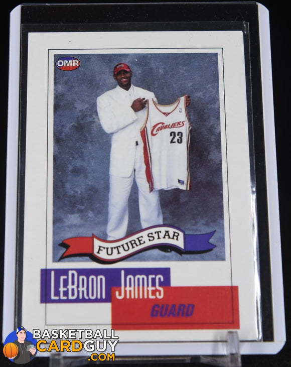 LeBron James Rookie 2003 OMR Future Star RC #NNO Cleveland Cavaliers basketball card, rookie card
