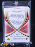 LeBron James SP Game Used Authentic Fabrics Gold #/100 - Basketball Cards