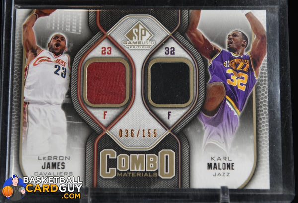 2009/10 NBA SP Game Used Tag Team Duals Jordan/Malone Jersey