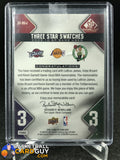 LeBron James/Kobe Bryant/Kevin Garnett 2009-10 SP Game Used 3 Star Swatches - Basketball Cards