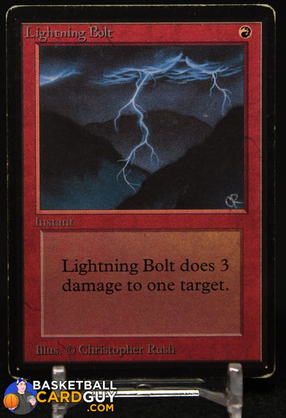 Lightning Bolt 1993 Magic The Gathering Alpha #161 C R