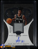 Lonnie Walker IV 2018-19 Crown Royale #214 JSY AU #/199 autograph, basketball card, jersey, numbered, rookie card