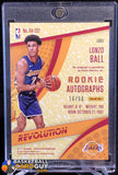 Lonzo Ball 2017-18 Panini Revolution Rookie Autographs Cubic #/50 - Basketball Cards
