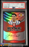 Lonzo Ball 2017-18 Totally Certified Rookie Roll Call Autographs #2 PSA 9 autograph, basketball card, graded, rookie card