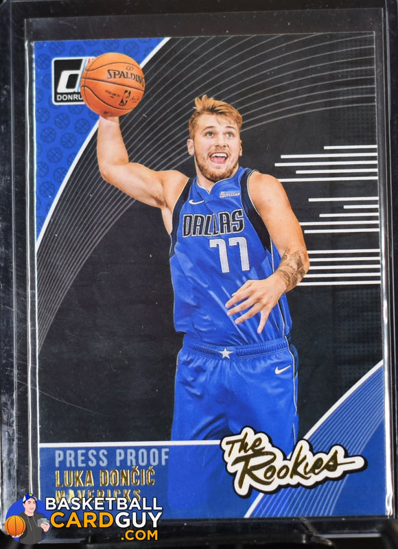 Luka Doncic 2018-19 Donruss The Rookies Press Proof #3 - Basketball Cards