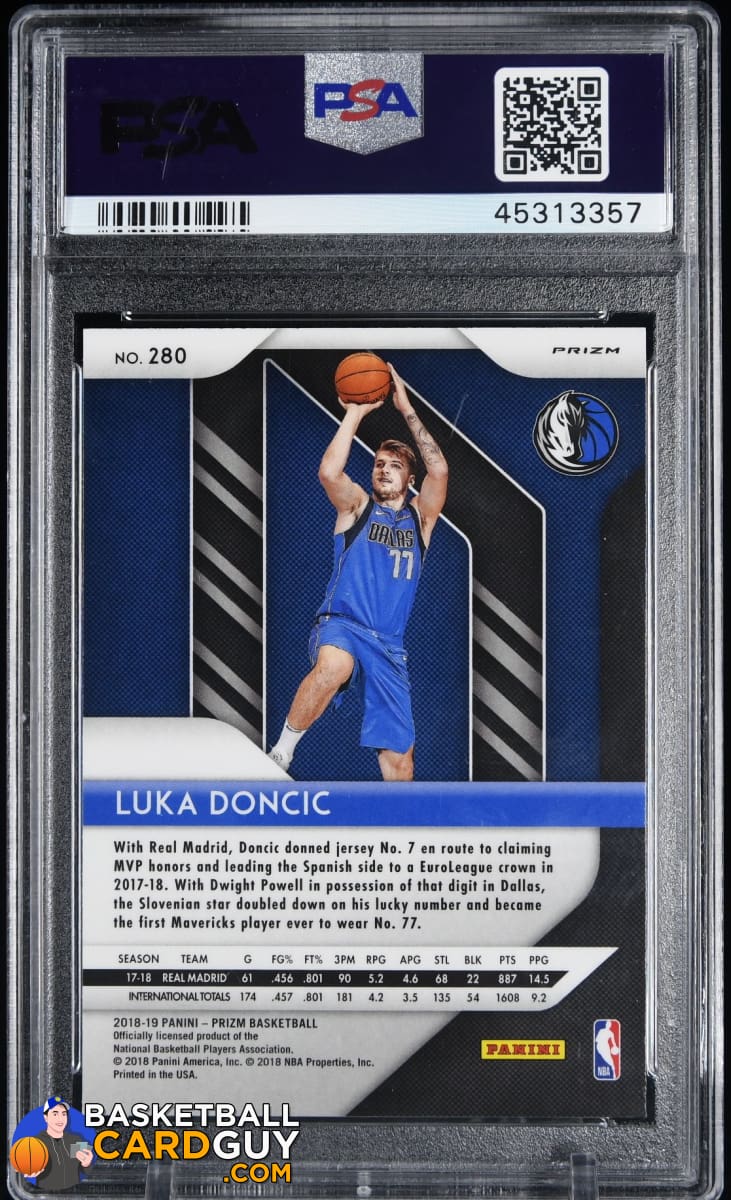 Luka Doncic 2018-19 Panini Prizm Prizms Hyper Silver #280 Graded PSA 9 –  Basketball Card Guy