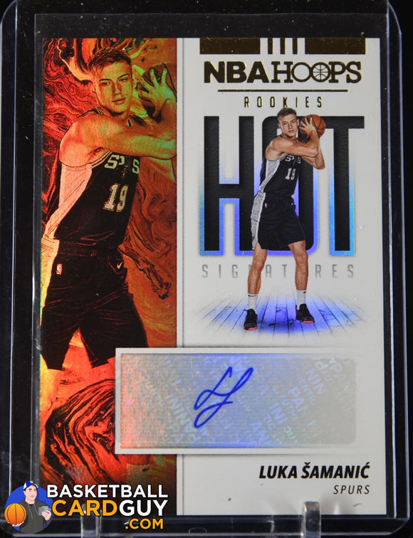 Luka Samanic 2019-20 Hoops Hot Signatures Rookies #19 autograph, basketball card, rookie card