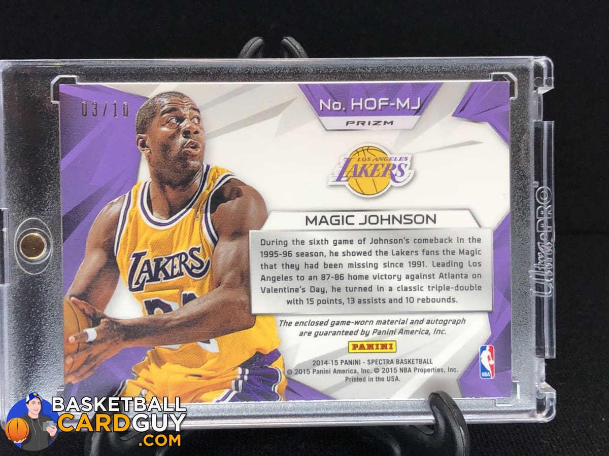 Magic Johnson 2014-15 Panini Spectra Hall of Fame Autograph
