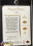 Magic Johnson/Pat Riley 2007-08 SP Authentic Sign of the Times Dual #STJR autograph, basketball card, numbered