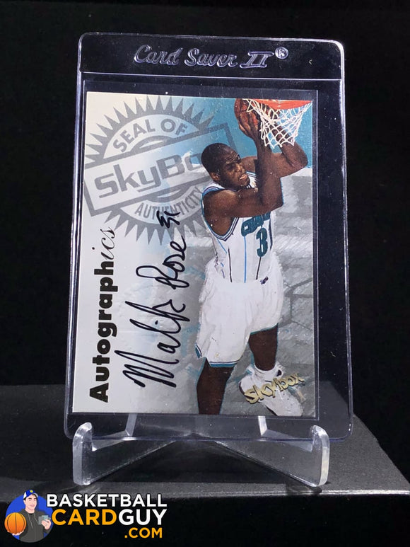 Malik Rose 1997-98 Skybox Premium Autographics - Basketball Cards