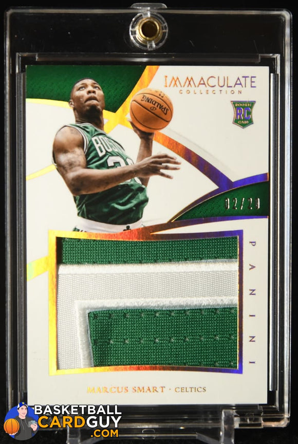 Marcus Smart 2014-15 Immaculate Collection Rookie Jerseys Prime #/20 RC basketball card, numbered, patch, rookie card