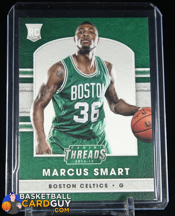 Marcus Smart 2014-15 Panini Threads #261 LTHR RC basketball card, rookie card