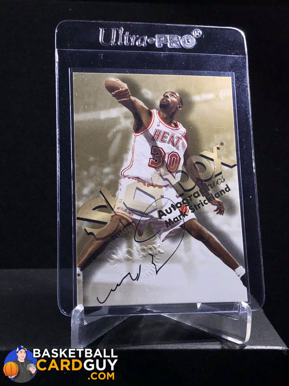 Mark Strickland 1998-99 Skybox Premium Autographics - Basketball Cards
