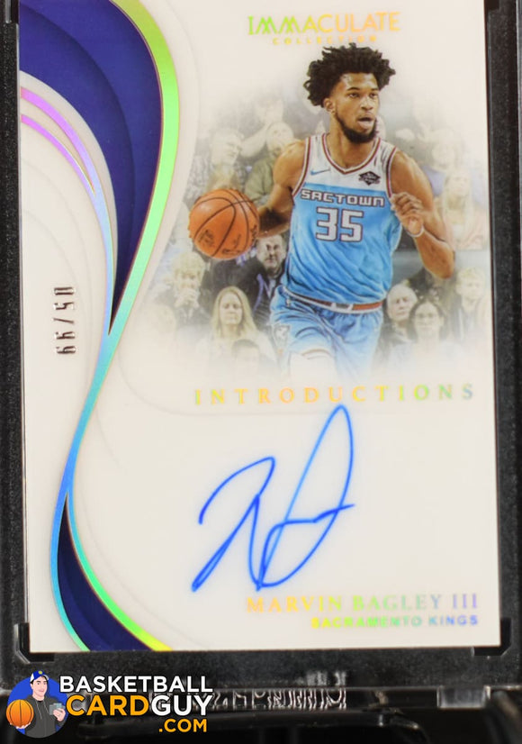 Marvin Bagley III 2018-19 Immaculate Collection Immaculate Introductions Autographs #/99 - Basketball Cards
