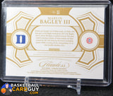 Marvin Bagley III 2018-19 Panini Flawless Signature Prime Materials Gold #/10 - Basketball Cards