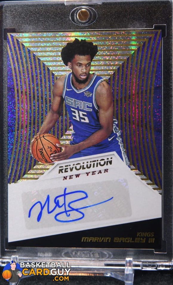 Marvin Bagley III 2018-19 Panini Revolution Rookie Autographs Chinese New Year #/35 - Basketball Cards