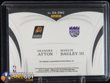 Marvin Bagley III/Deandre Ayton 2018-19 Immaculate Collection Dual Autographs #/49 autograph, basketball card, numbered, rookie card