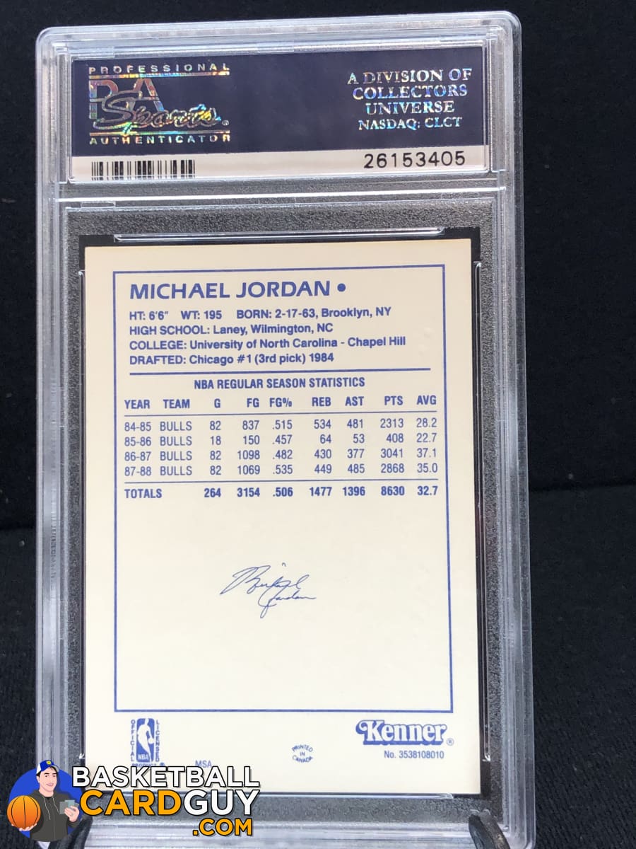 Michael Jordan 1988 Kenner Starting Lineup Cards #40 PSA 7