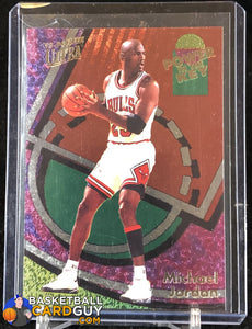 Michael Jordan 1993-94 Ultra Power In The Key #2 - Basketball Cards