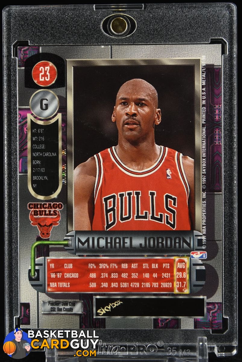 Michael Jordan 1996-97 Metal Universe #23 – Basketball Card Guy