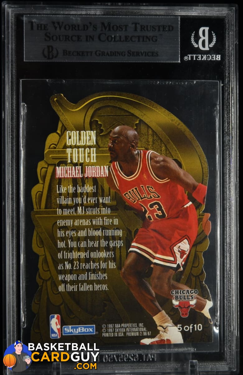 Michael Jordan 1996-97 SkyBox Premium Golden Touch #5 BGS 9 MINT –  Basketball Card Guy