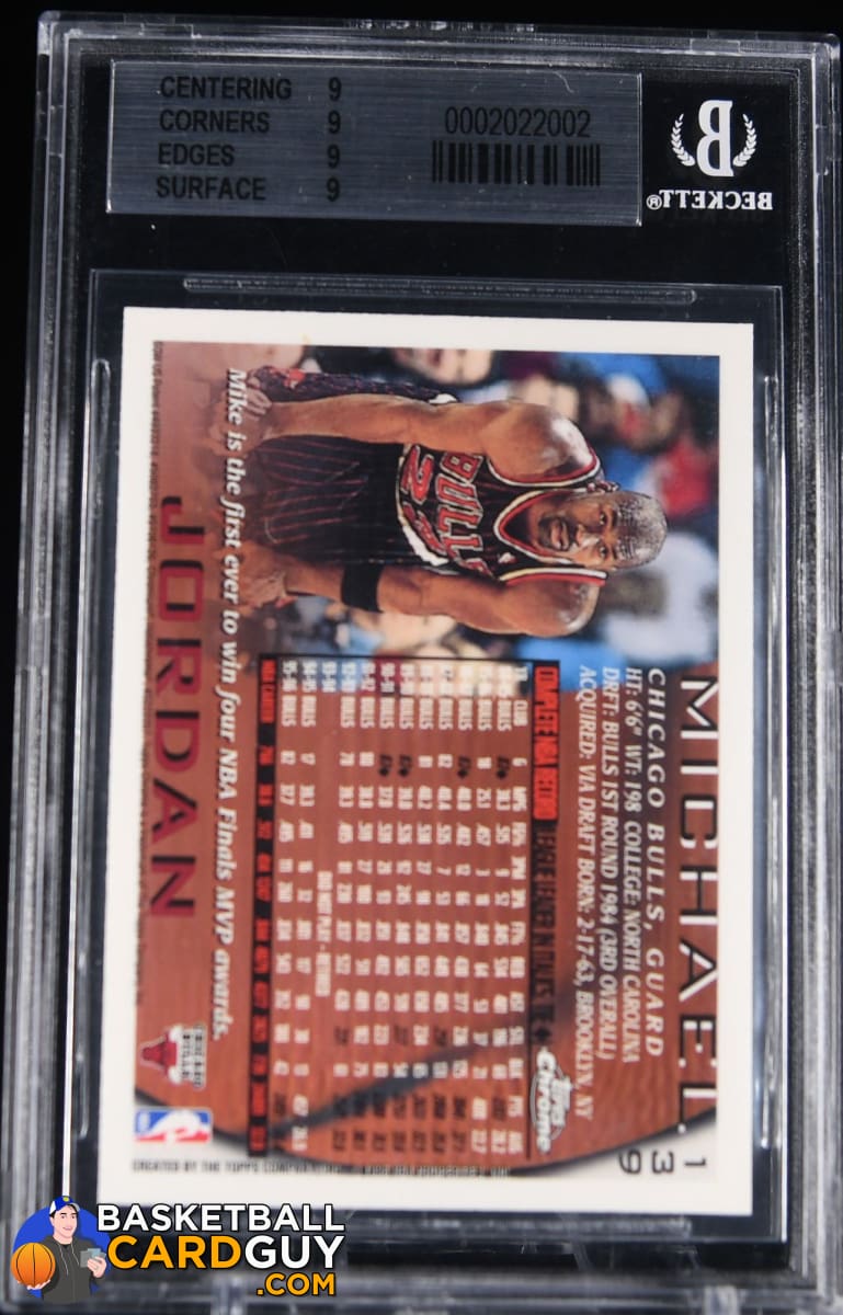 Michael Jordan 1996-97 Topps Chrome #139 BGS 9 MINT – Basketball