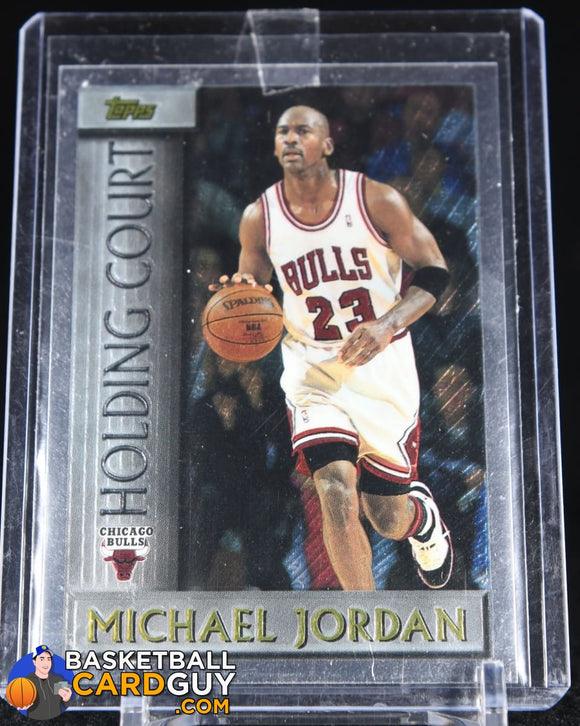 Michael Jordan 1996-97 Topps Holding Court #HC2 90’s insert, basketball card