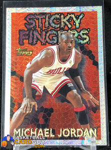 Michael Jordan 1996-97 Topps Season's Best Sticky Fingers #SB18 - Basketball Cards