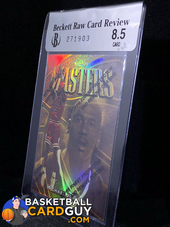 Michael Jordan 1997-98 Finest Refractors #154 Gold BGS 8.5 - Basketball Cards