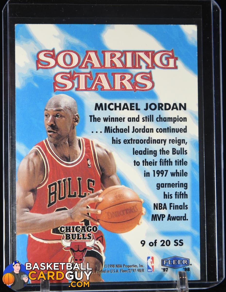 Michael Jordan 1997-98 Fleer Soaring Stars #9 – Basketball Card Guy