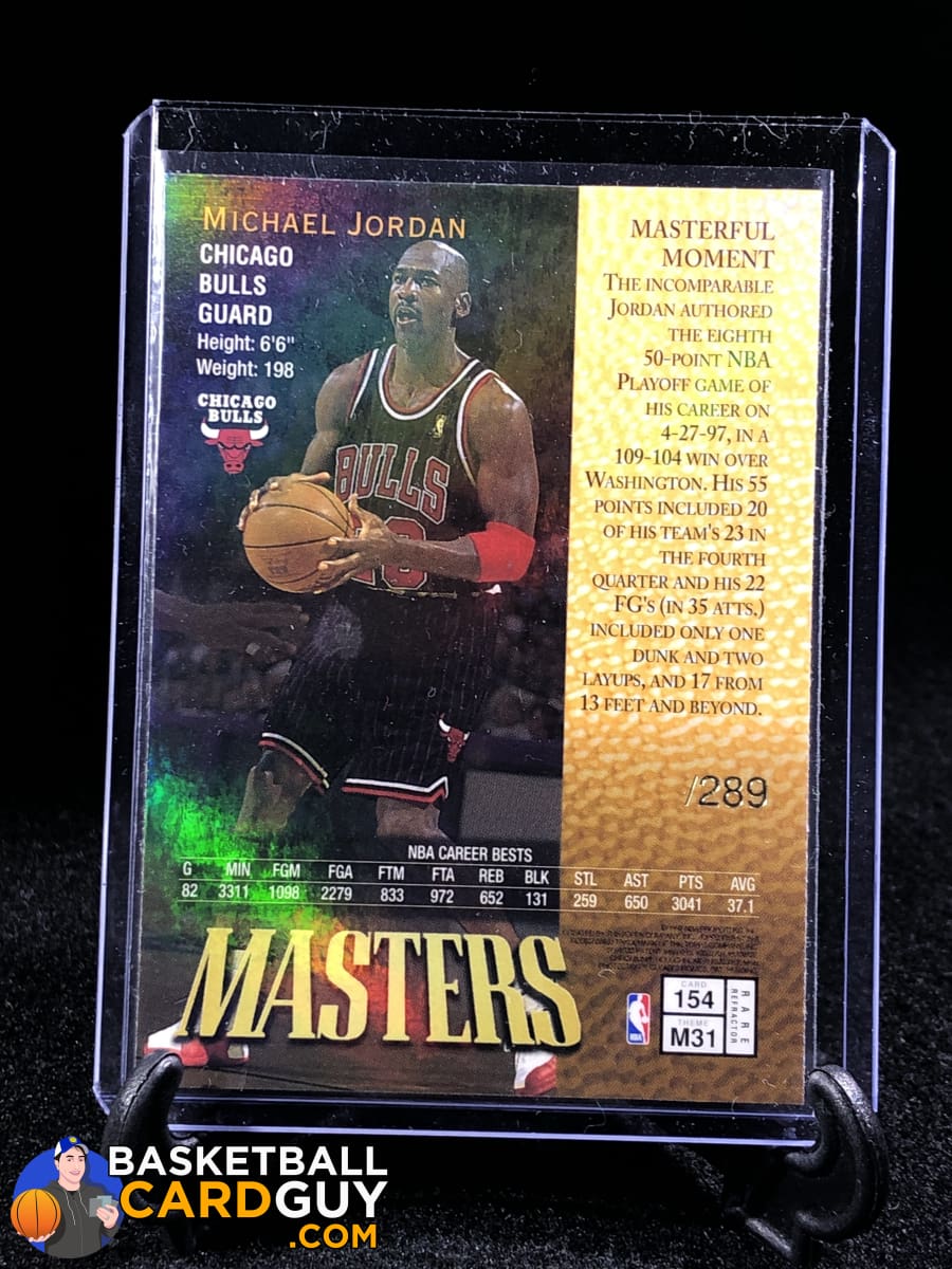 Michael Jordan 1997-98 Topps Finest Gold Refractor RARE
