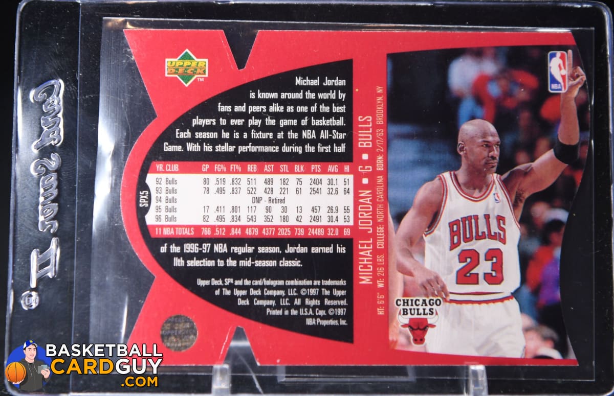 Michael Jordan 1997 SPx #5 – Basketball Card Guy