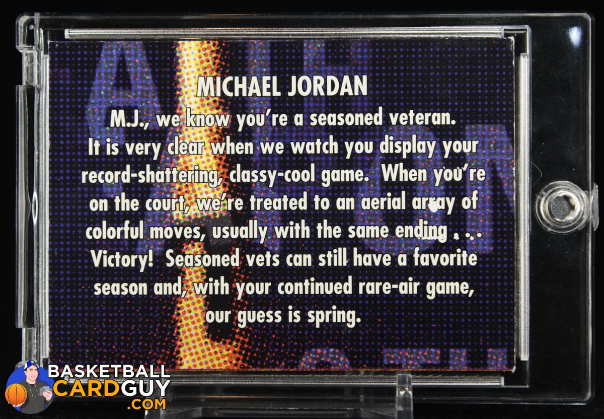 Michael Jordan 1998-99 SkyBox Thunder Flight School #9 – Basketball Card Guy