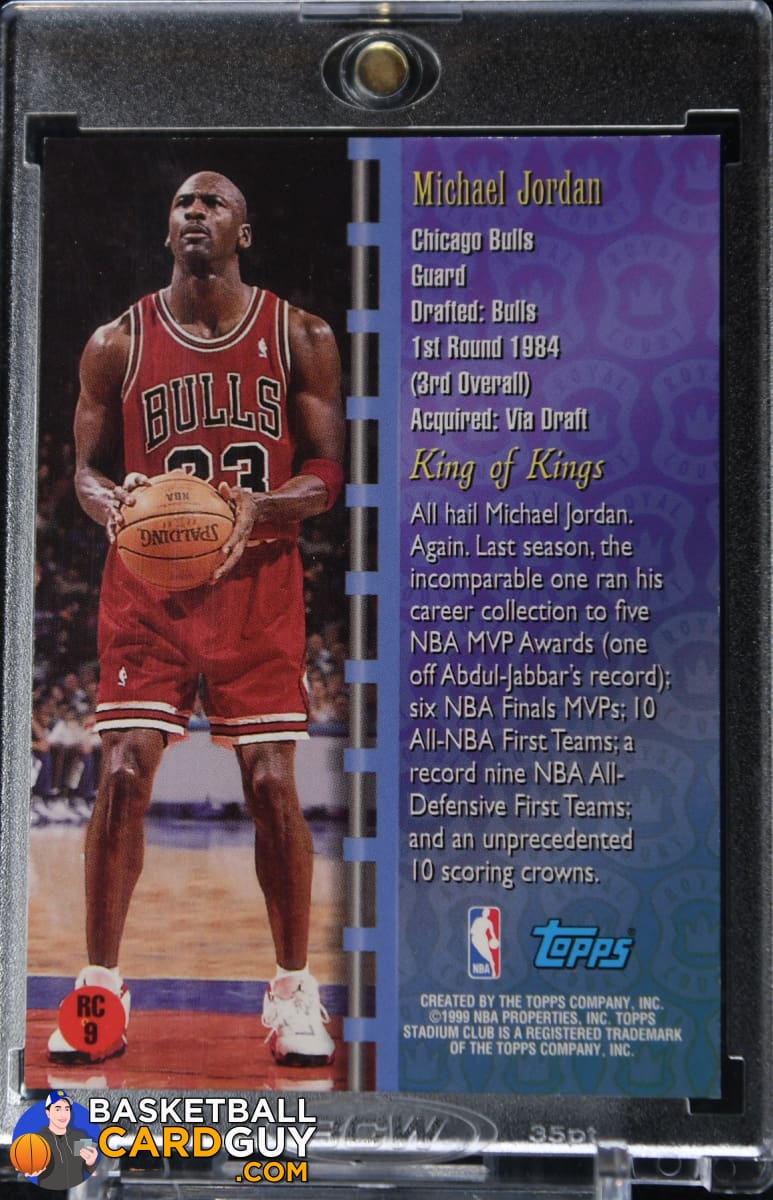 Michael Jordan 1998-99 Stadium Club Royal Court #RC9 – Basketball