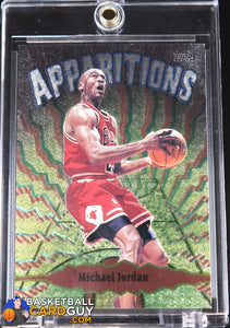 Michael Jordan 1998-99 Topps Apparitions #A15 90’s insert, basketball card
