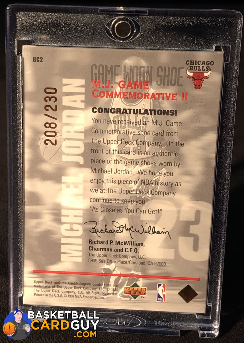 Michael Jordan 1998 Upper Deck MJx Commemorative Shoe #/230