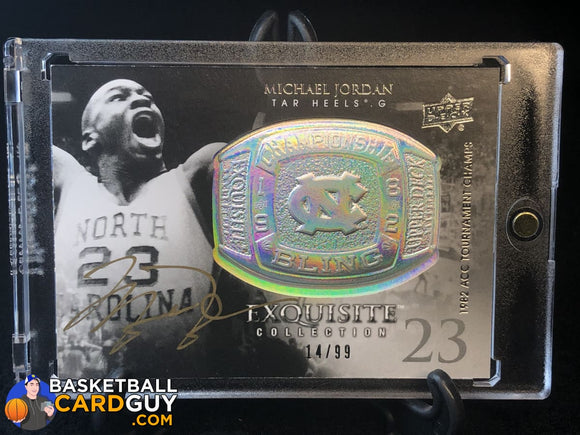 Michael Jordan 2011-12 Exquisite Collection Championship Bling Autographs #/99 - Basketball Cards