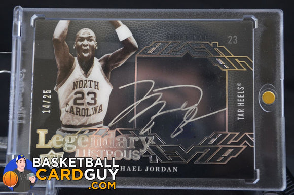 Michael Jordan 2013-14 UD Black Legendary Lustrous Signatures /25 - Basketball Cards