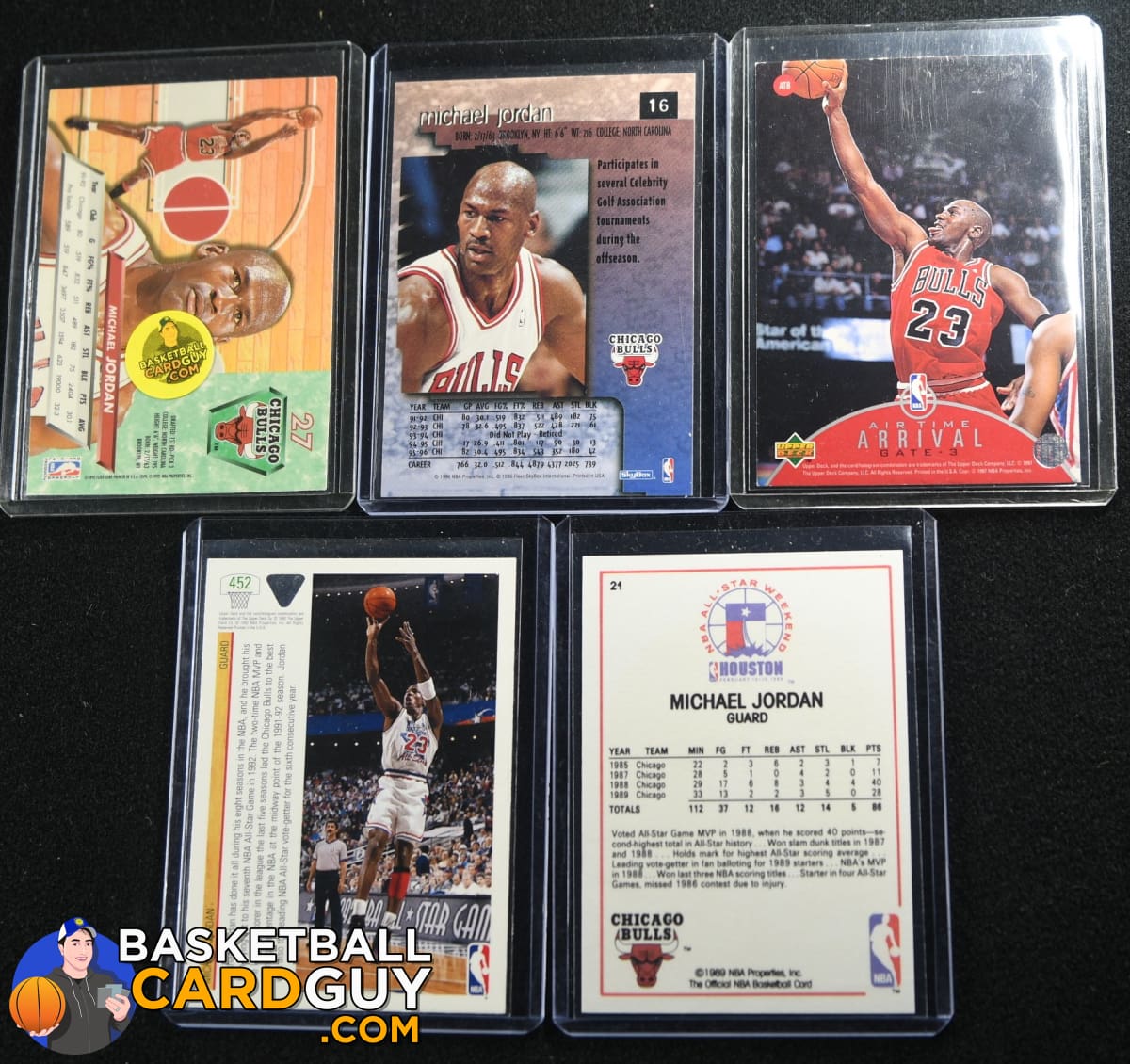 Michael Jordan Player Bundle #3 - 80's and 90's Cards – Basketball Card Guy