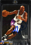 Mitch Richmond 1995-96 Fleer Metal Slick Silver Autograph Signed @ The 2022 National autograph, basketball card